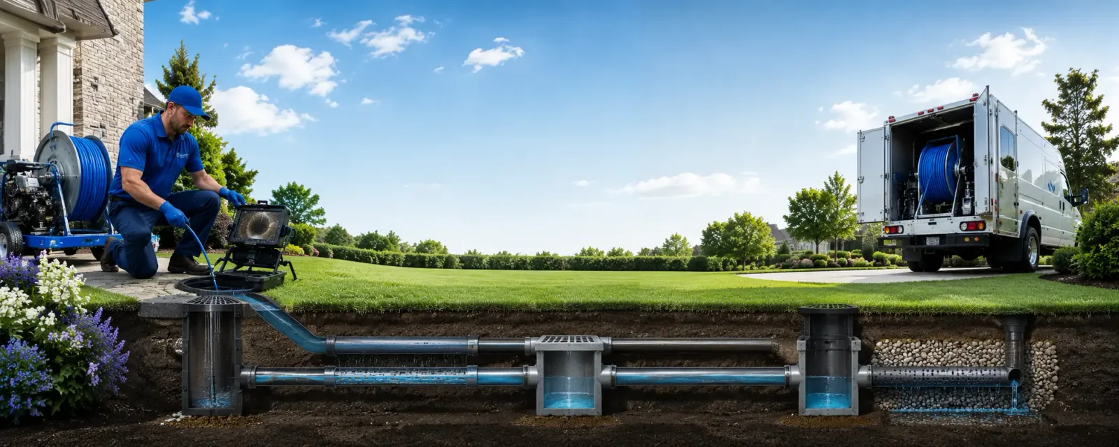 Outdoor drain cleaning information for Bannister, MI